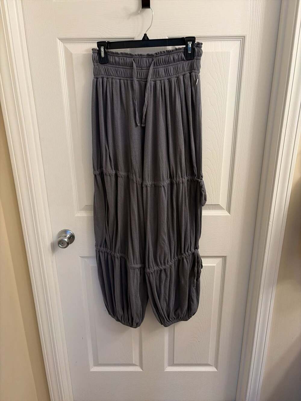 Urban Outfitters Gray Tiered Drawstring Joggers